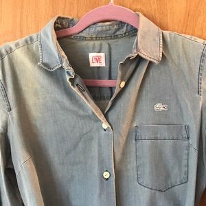 Lacoste Live button down denim dress